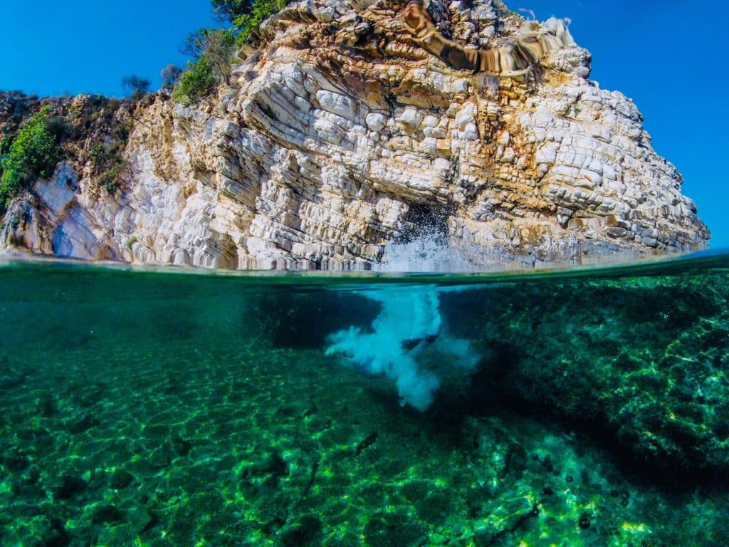 snorkel en Albania