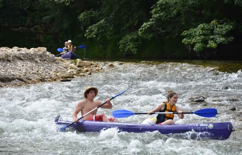 Kayak en el Río Sella