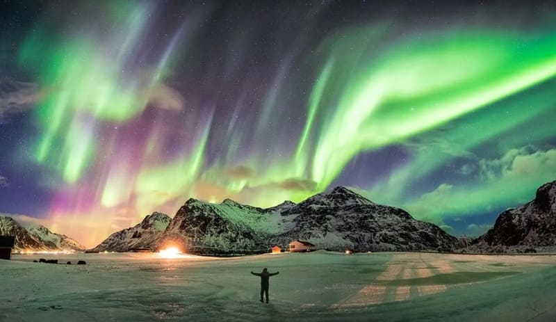 La aurora boreal en Noruega