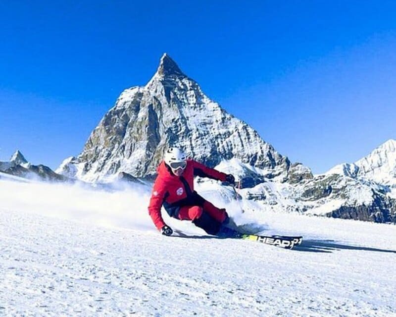 Snowboard en los Alpes Suizos